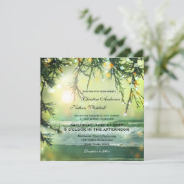 Convite para Casamento de Praia das Luzes Espumant