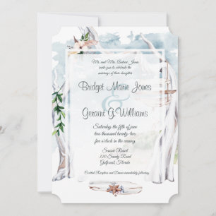 Convite para Casamento de Praia de Arbor de Driftw