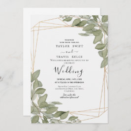 Convite para Casamento de Praia Tropical de Olive