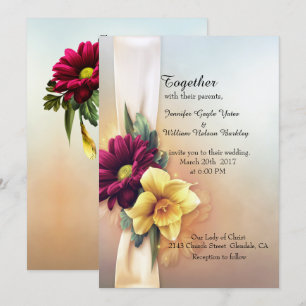 Convite para Casamento de primavera Blooms