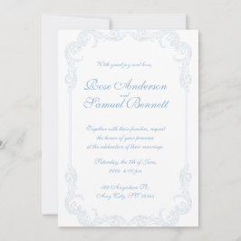 Convite para Casamento de Quadros Barrocos