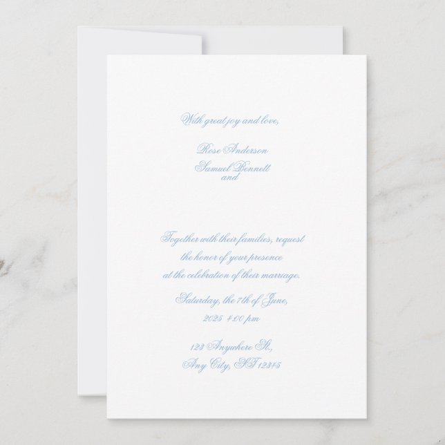 Convite para Casamento de Quadros Barrocos (Frente)