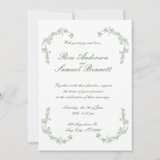 Convite para Casamento de Quadros Barrocos