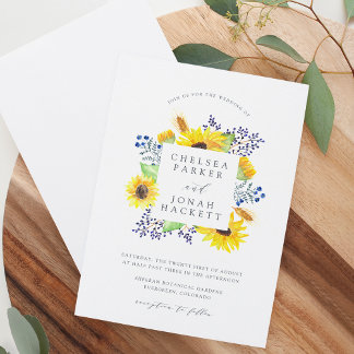 Convite para Casamento de Quadros de Flores