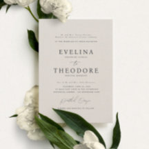 Convite para Casamento de Retrato Formal de Parker