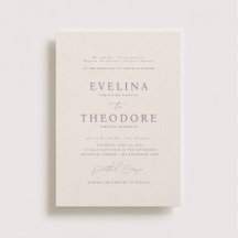 Convite para Casamento de Retrato Formal de Parker