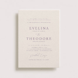 Convite para Casamento de Retrato Formal de Parker