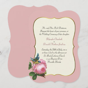 Convite para Casamento de Rosa Dusty