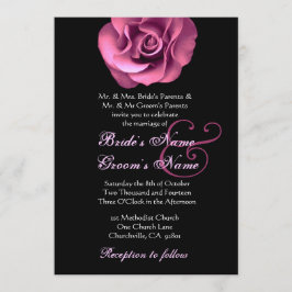 Convite para Casamento de Rosa Rosa Rosa Rosa Rosa