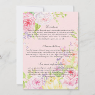 Convite para Casamento de Rosas Românticos de Aqua