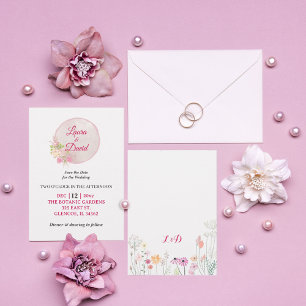 Convite para Casamento de Rosas Rosa Vermelhas