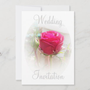 Convite para Casamento de Rosebud Rosa
