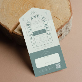 Convite para Casamento de San Miguel com Cartão RS