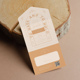 Convite para Casamento de San Miguel com Cartão RS