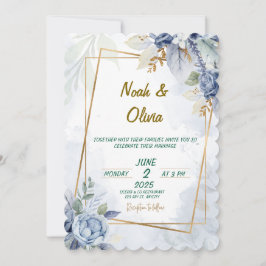 Convite para Casamento de Sangue de Azul Eetano