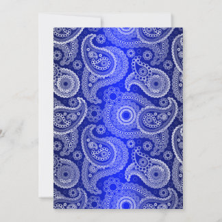Convite para Casamento de Satin & Paisley Shimmer