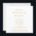 Convite para Casamento de Script Elegante Simples<br><div class="desc">Convite para Casamento de Script Elegante Simples | Quadrado</div>