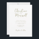 Convite para Casamento de Script Minimalista Verde<br><div class="desc">Sage Green Minimalista Simplicidade de Convite de Casamento de Script Minimalista e Verde encontra elegância em nosso Convite de Casamento de Script Minimalista Verde. Este design apresenta um texto branco nítido sobre um fundo verde-calmante, incorporando uma estética moderna, mas eterno. A abordagem minimalista garante que o foco permaneça na sua...</div>
