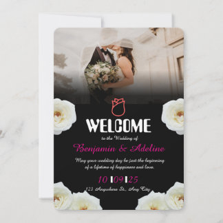Convite para Casamento de Script Romântico