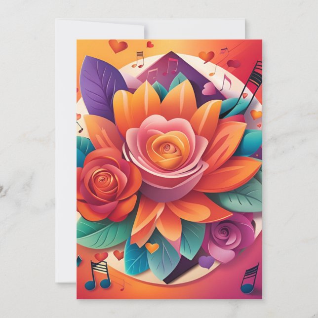 Convite Para Casamento De Serenade Sunset (Frente)