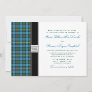 Convite para Casamento de Smith Tartan Antigo