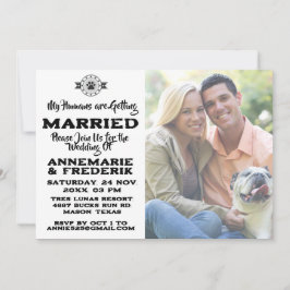 Convite para Casamento de Sobremesas de Cachorro