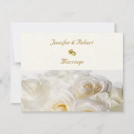 Convite para Casamento de Sonhos de rosas