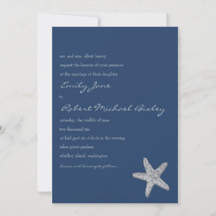Convite para casamento de Starfish