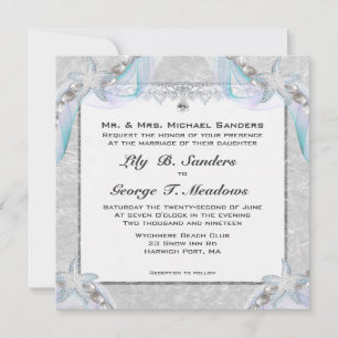 Convite para Casamento de Starfish