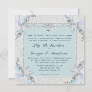 Convite para Casamento de Starfish