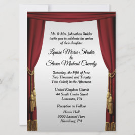 Convite para Casamento de Tema de Filme de Tela Si