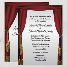 Convite para Casamento de Tema de Filme de Tela Si