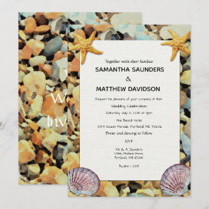 Convite para Casamento de Tema de Praia