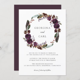 Convite Para Casamento De Terno E Pó