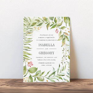 Convite para Casamento de Terrarium