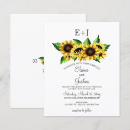 Convite para Casamento de Terras de Girassóis de O
