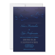 Convite Para Casamento De Tubarões Do Oceano Azul