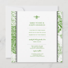 Convite para Casamento de Túneis Verdes de Jardim