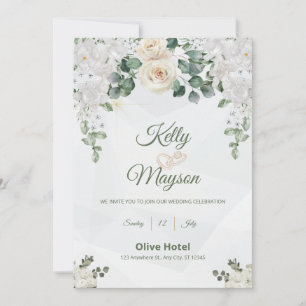 Convite Para Casamento De Um Caso Floral