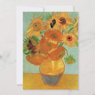 Convite Para Casamento De Van Gogh Sunflower