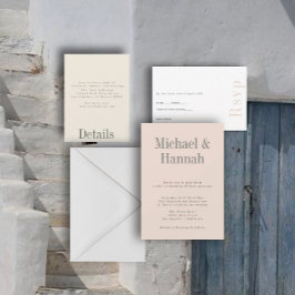 Convite para Casamento de Verão Industrial