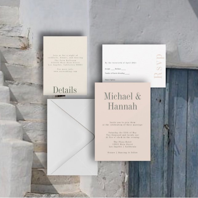 Convite para Casamento de Verão Industrial (Criador carregado)