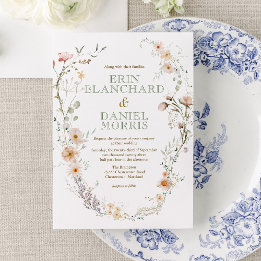 Convite para Casamento de Vidraça Selvagem