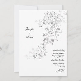 Convite Para Casamento De Vinhas De Prata