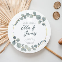 Convite para Casamento de Watercolor Eucalptus Wre