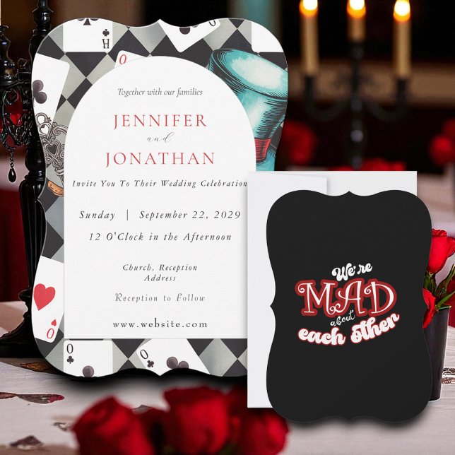 Convite Para Casamento De Wonderland Whimsy (Criador carregado)