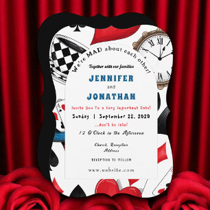 Convite Para Casamento De Wonderland Whimsy