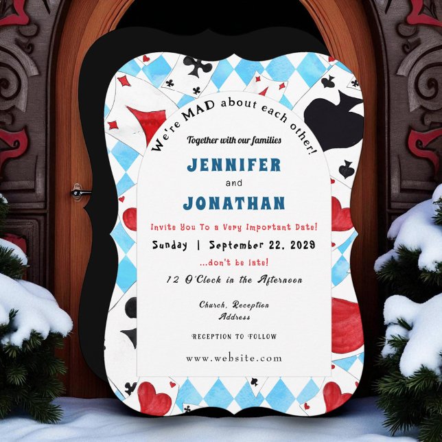 Convite Para Casamento De Wonderland Whimsy (Criador carregado)