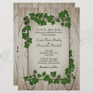 Convite Para Casamento De Woodland