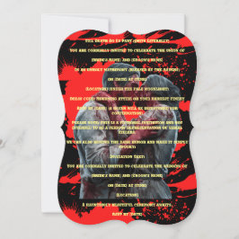 Convite para casamento do assassino em série